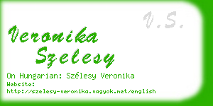 veronika szelesy business card